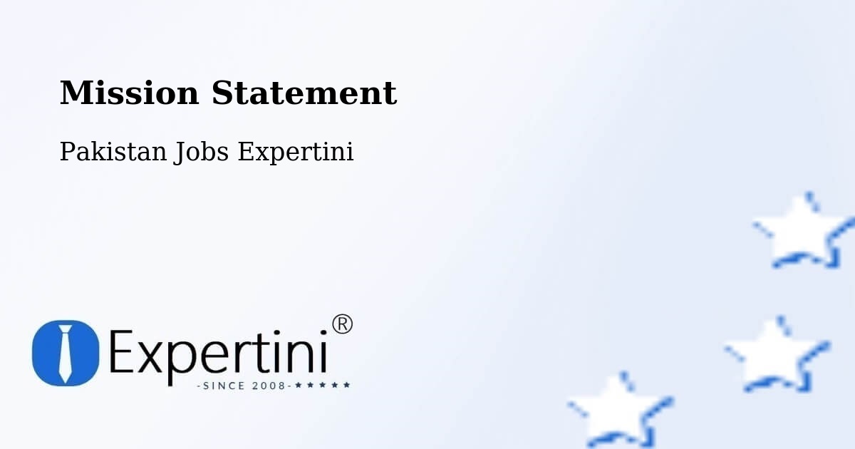Corporate Mission – Kamar Mushani - Pakistan Jobs Expertini